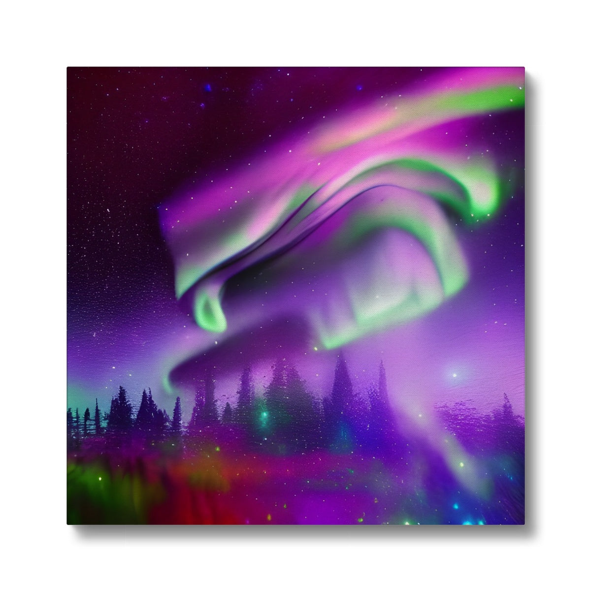 Aurora In A Sparkling Night Eco Canvas Prodigi