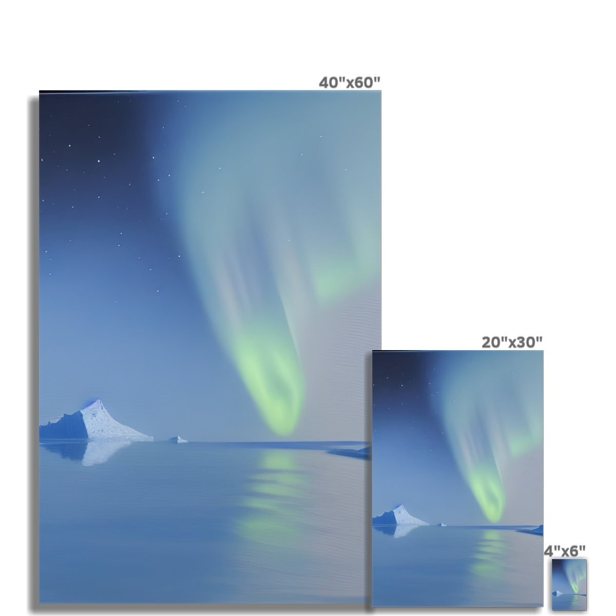 Aurora In A Ice World Fine Art Print Prodigi