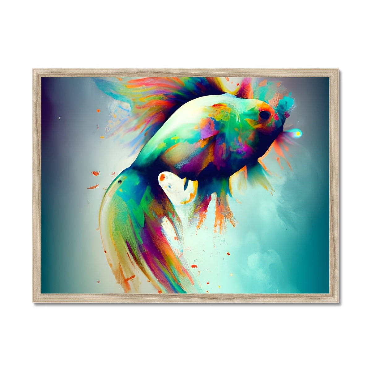 Jumping Fish Framed Print Prodigi