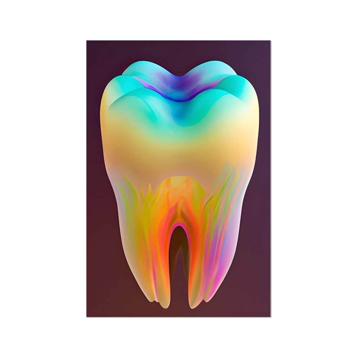 Colorful Tooth Fine Art Print Prodigi