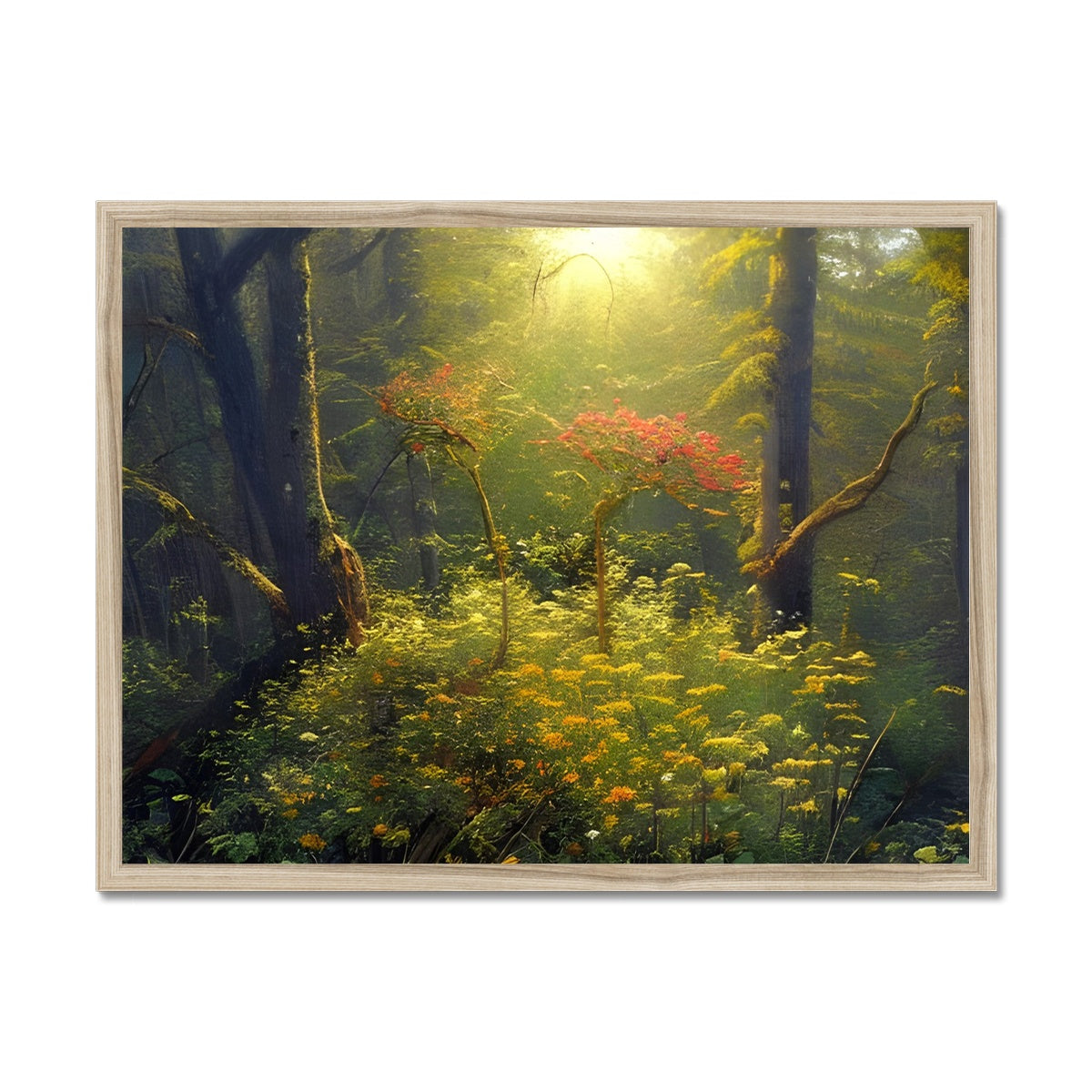 Flower of Hope in the Forest Framed Print Prodigi