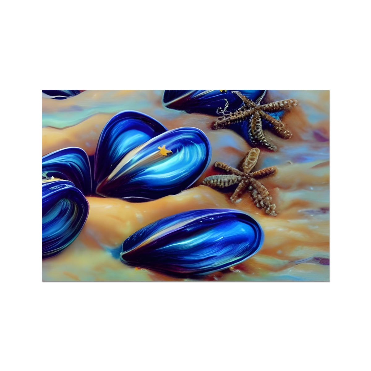 Beautiful Mussles At The Beach Fine Art Print Prodigi