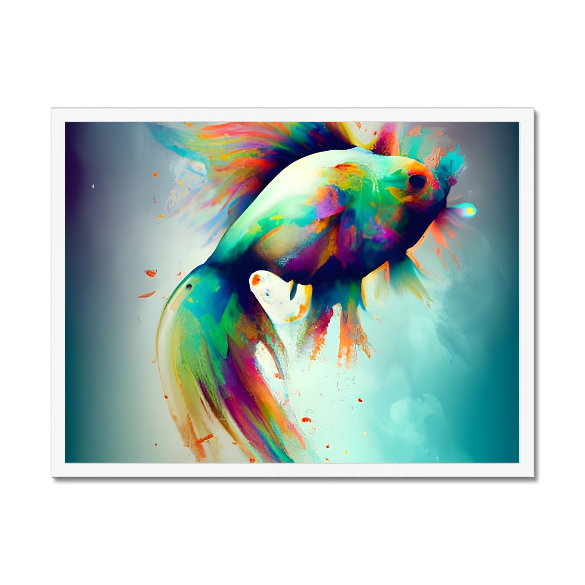 Jumping Fish Framed Print Prodigi