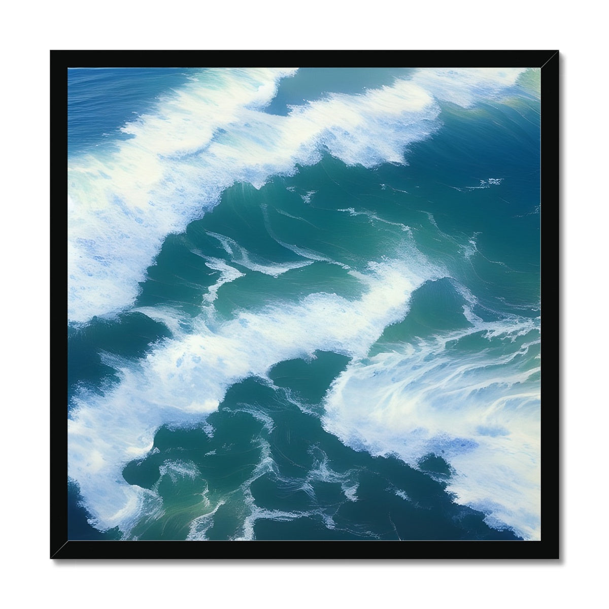 Colliding Waves Framed Print Prodigi