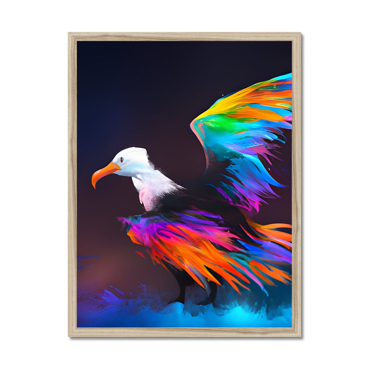 Albatross with spread wings Framed Print Prodigi