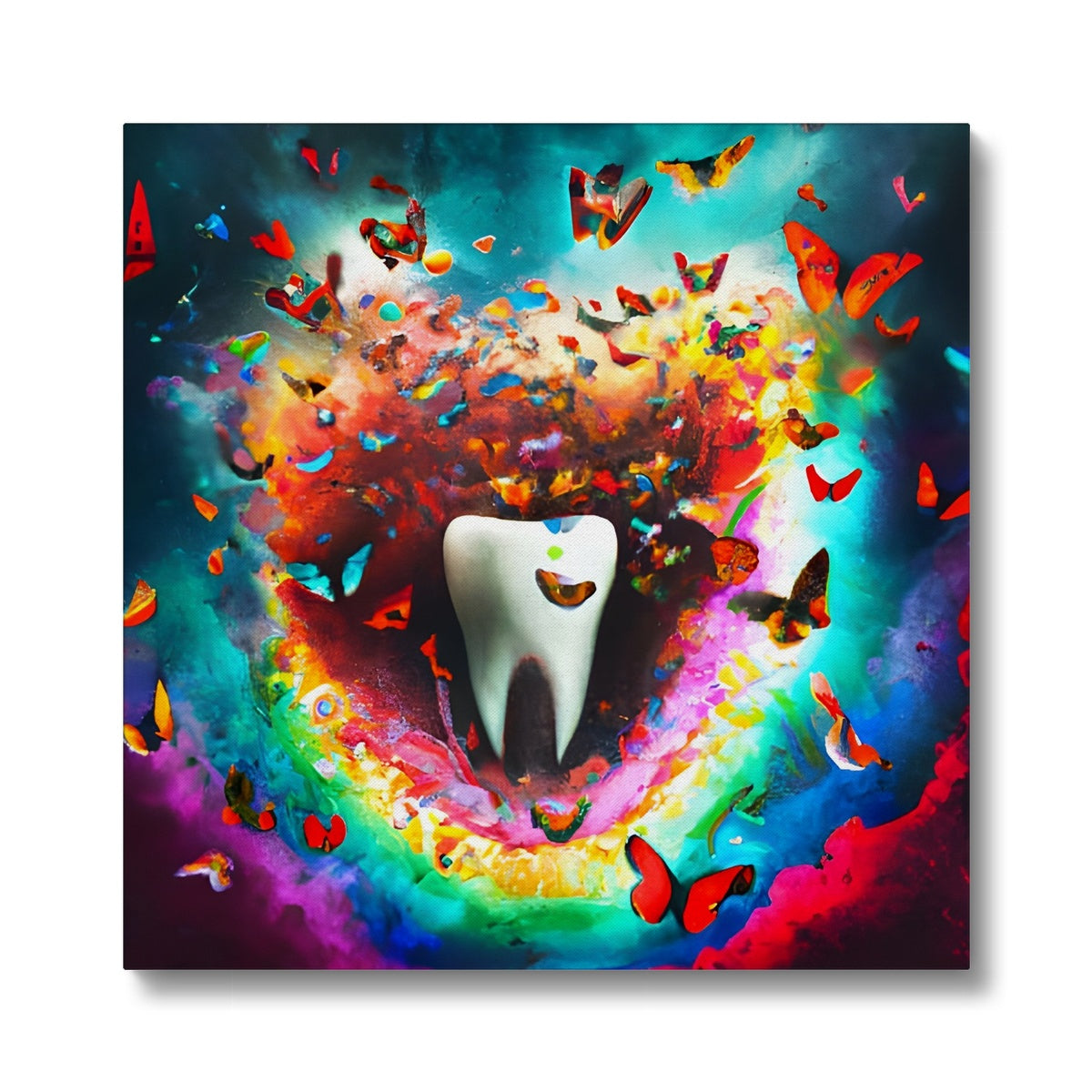 Tooth in Butterfly Storm Eco Canvas Prodigi