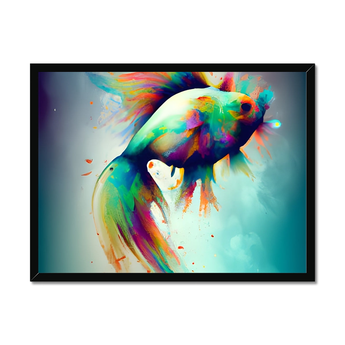 Jumping Fish Framed Print Prodigi