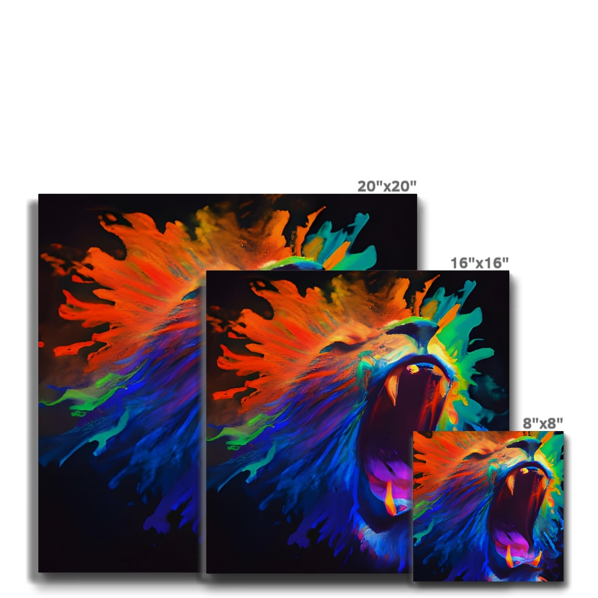 Lions Rainbow Roar Eco Canvas Prodigi