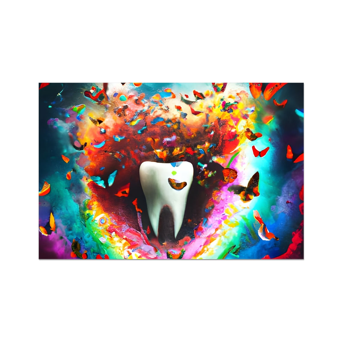 Tooth in Butterfly Storm Fine Art Print Prodigi