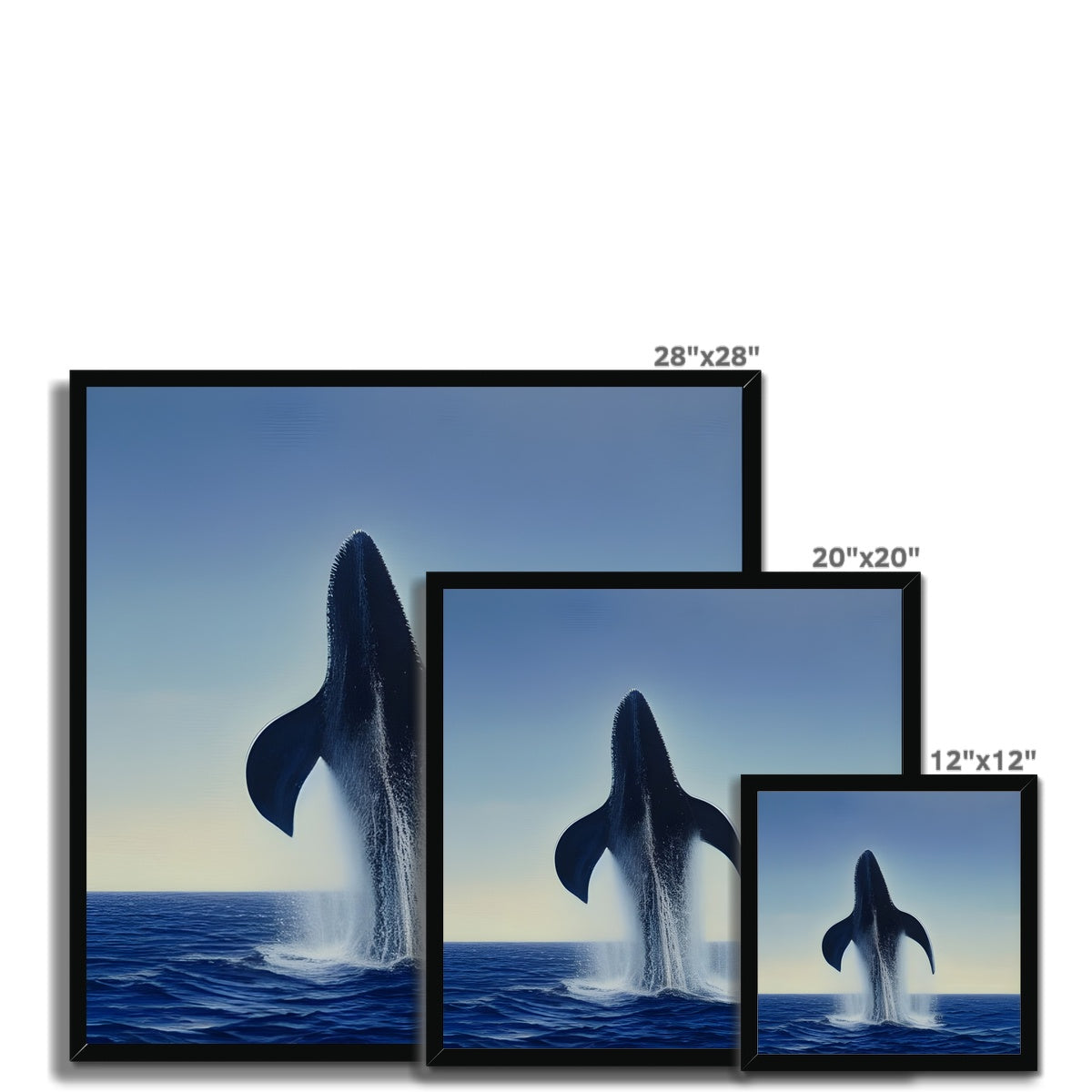 Rising Whale Framed Print Prodigi