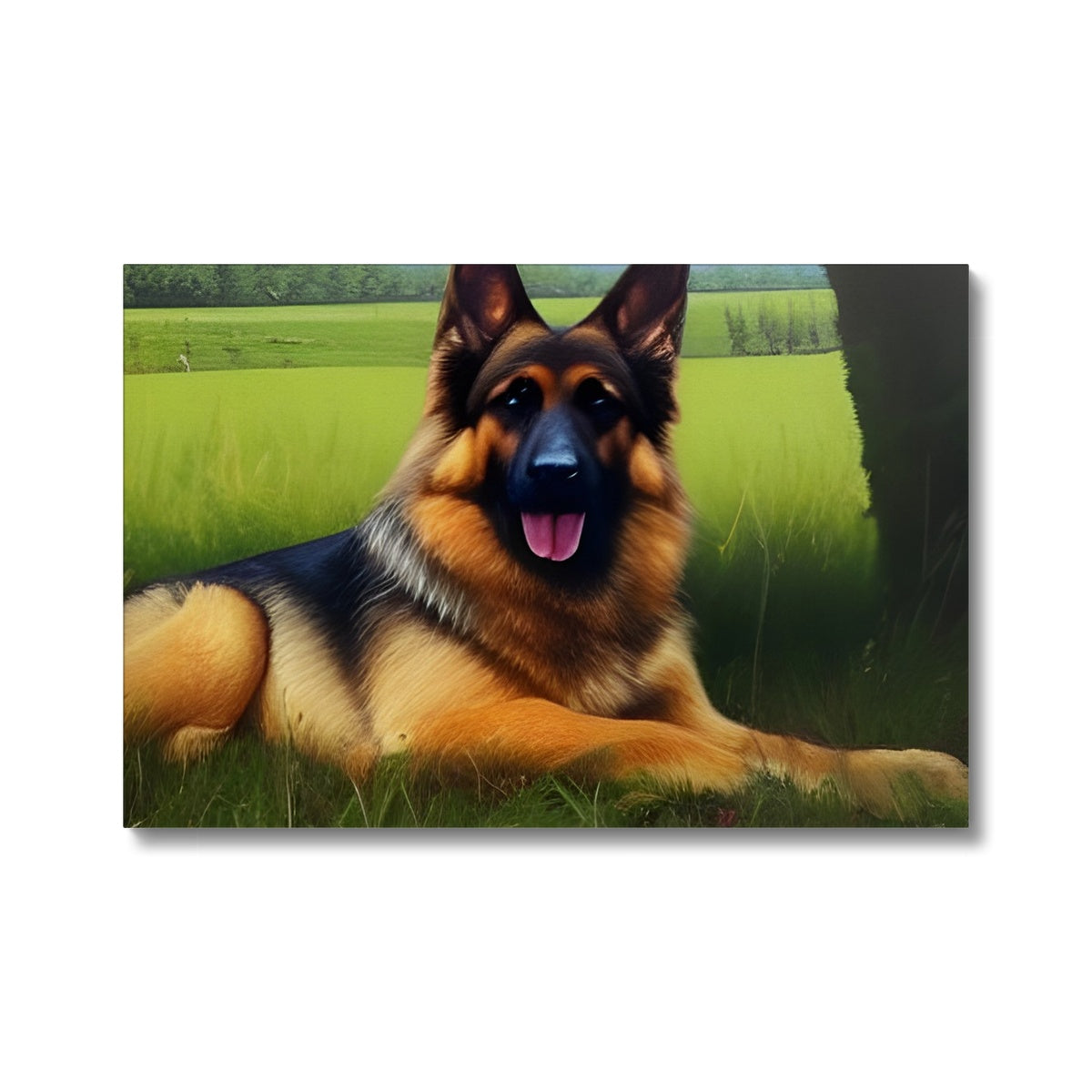 Dog Laying in a Field Eco Canvas Prodigi