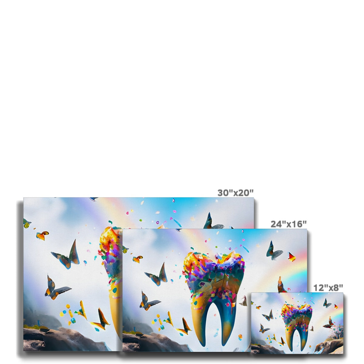 Flying Butterfly Tooth Island Eco Canvas Prodigi