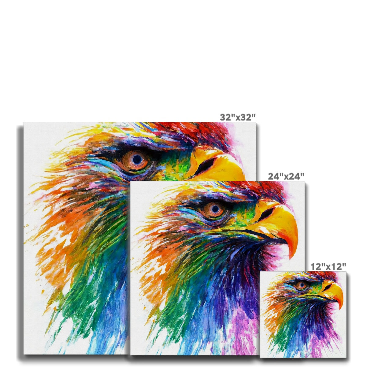 Rainbow Eagle Canvas Prodigi