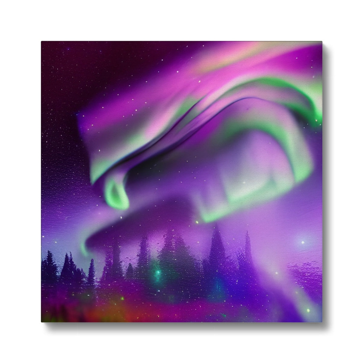 Aurora In A Sparkling Night Eco Canvas Prodigi