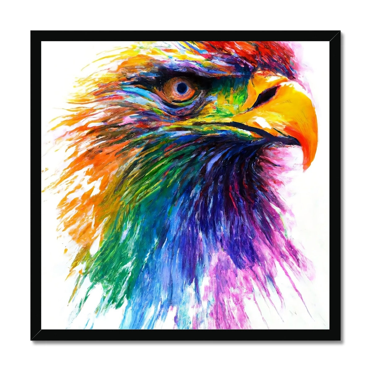 Rainbow Eagle Framed Print Prodigi