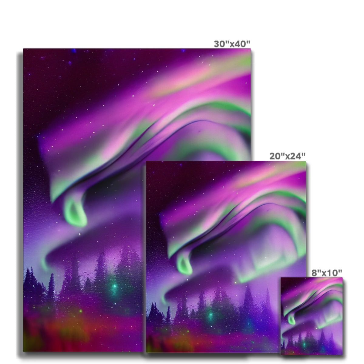 Aurora In A Sparkling Night Canvas Prodigi