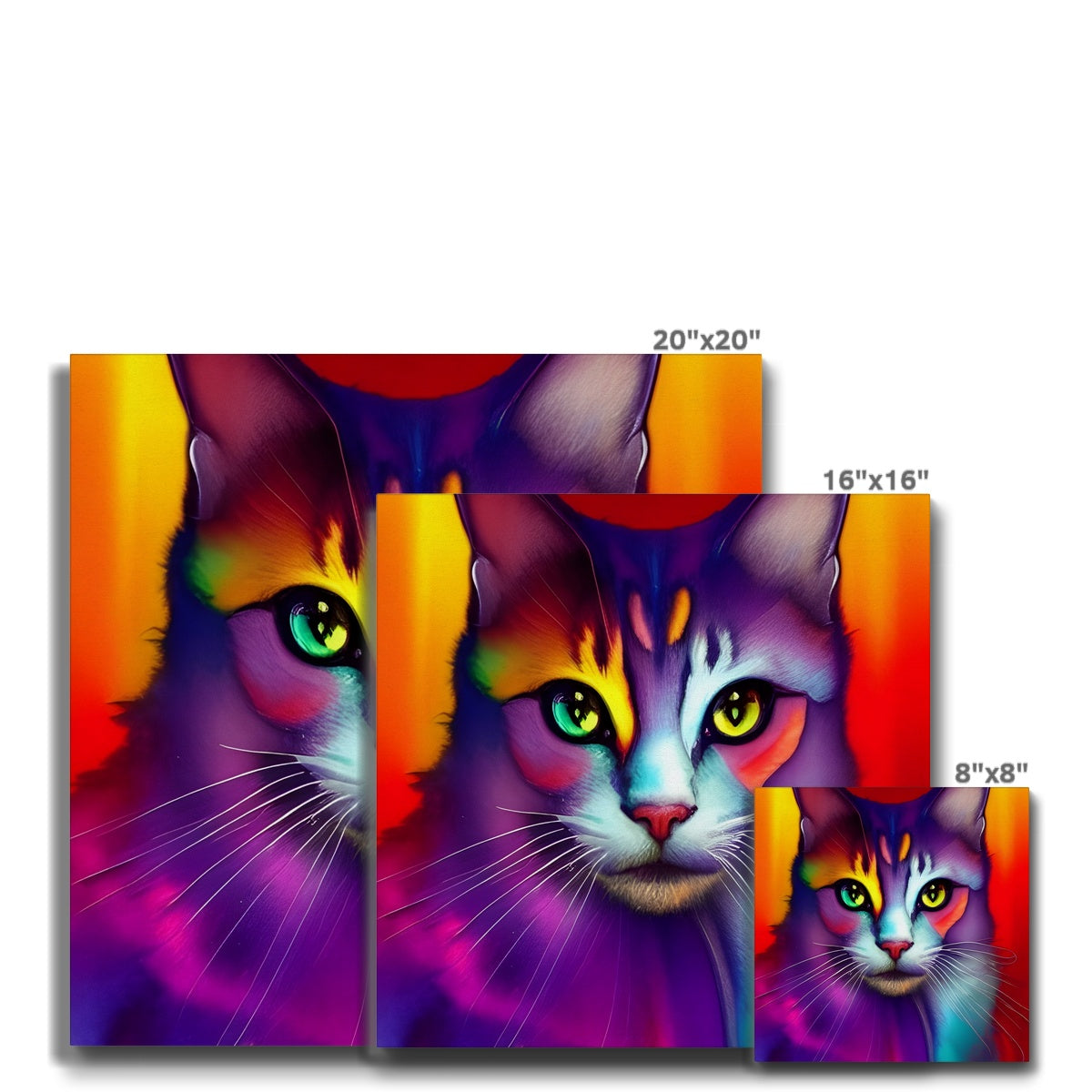 Colorful Cat Eco Canvas Prodigi