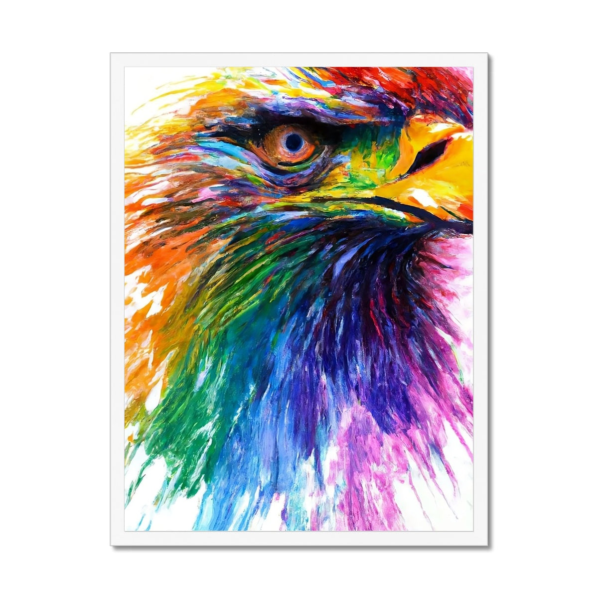 Rainbow Eagle Framed Print Prodigi