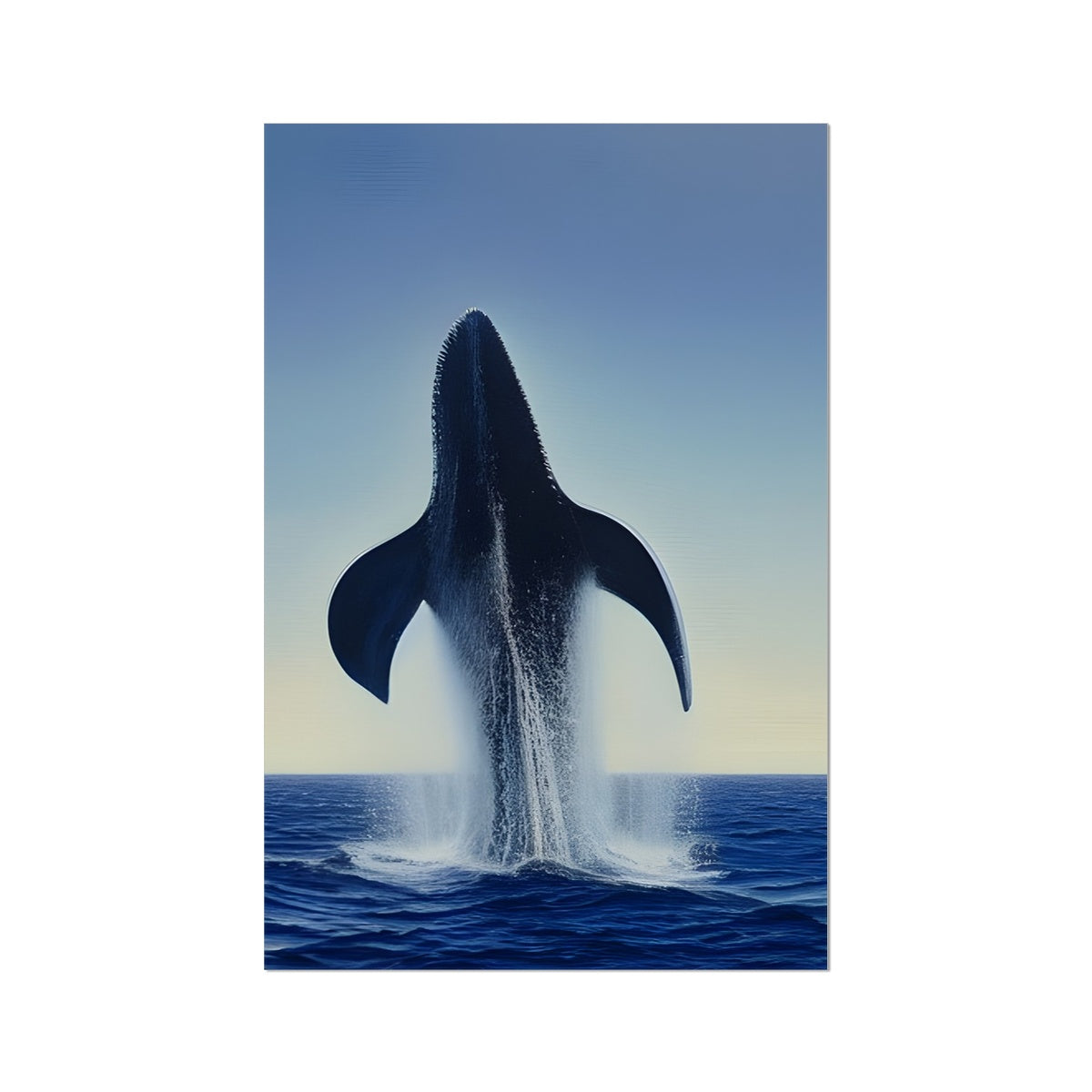 Rising Whale Fine Art Print Prodigi