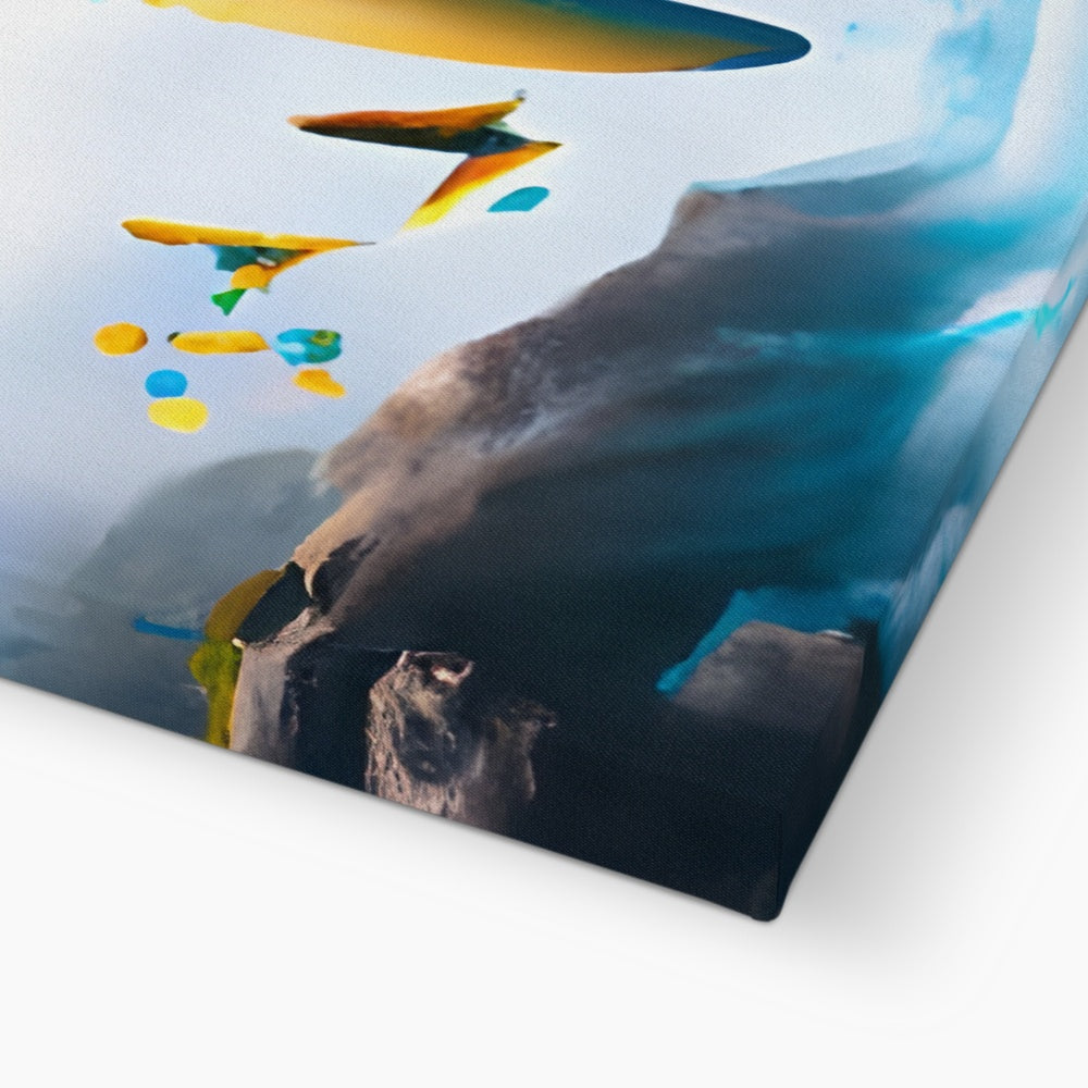 Flying Butterfly Tooth Island Canvas Prodigi