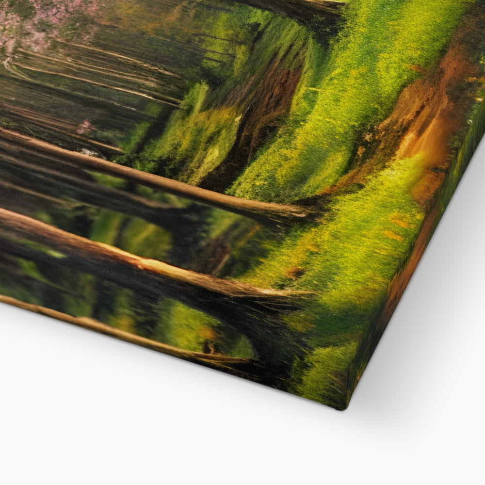 Cherry Blossom in a Forest Eco Canvas Prodigi