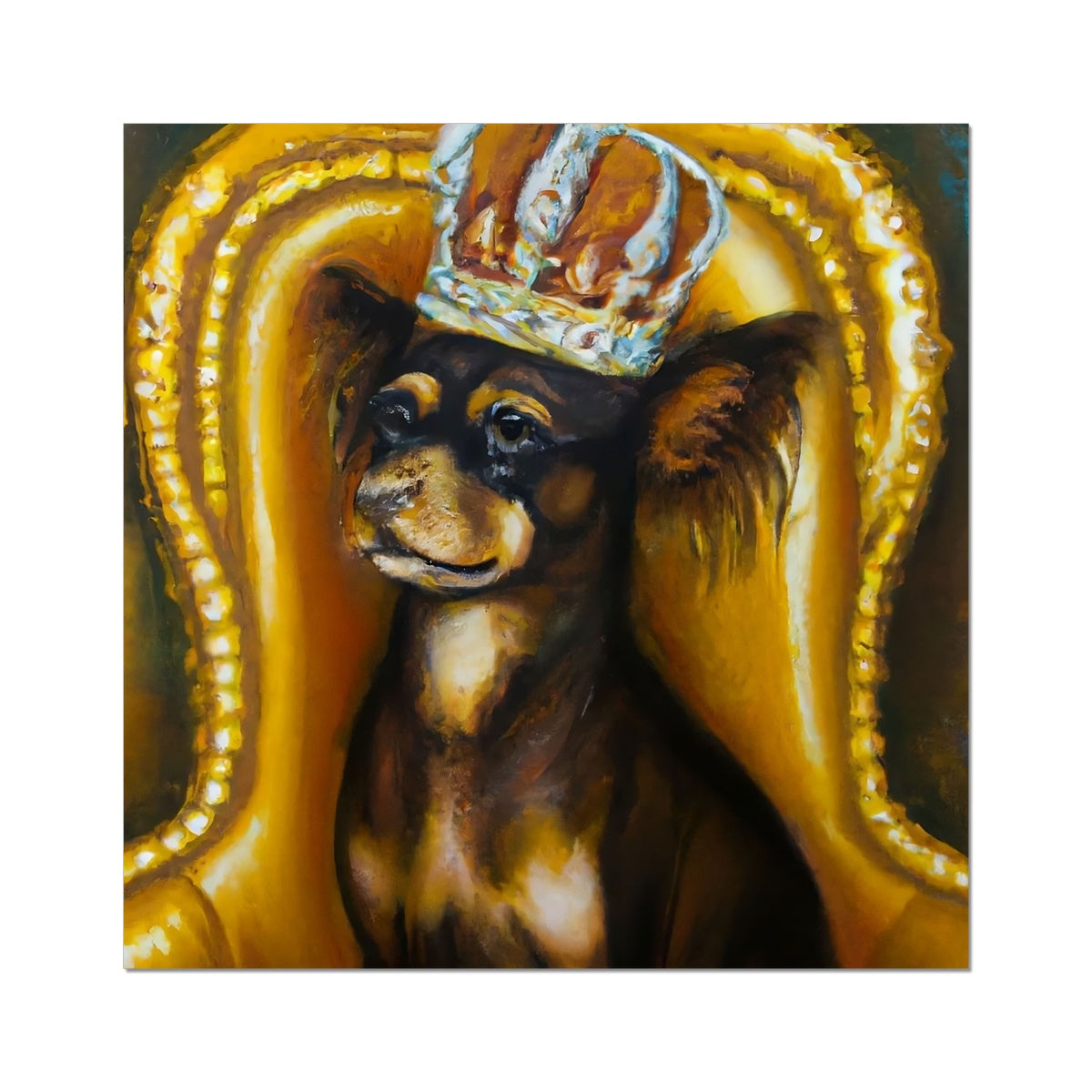 Dog King Fine Art Print Prodigi