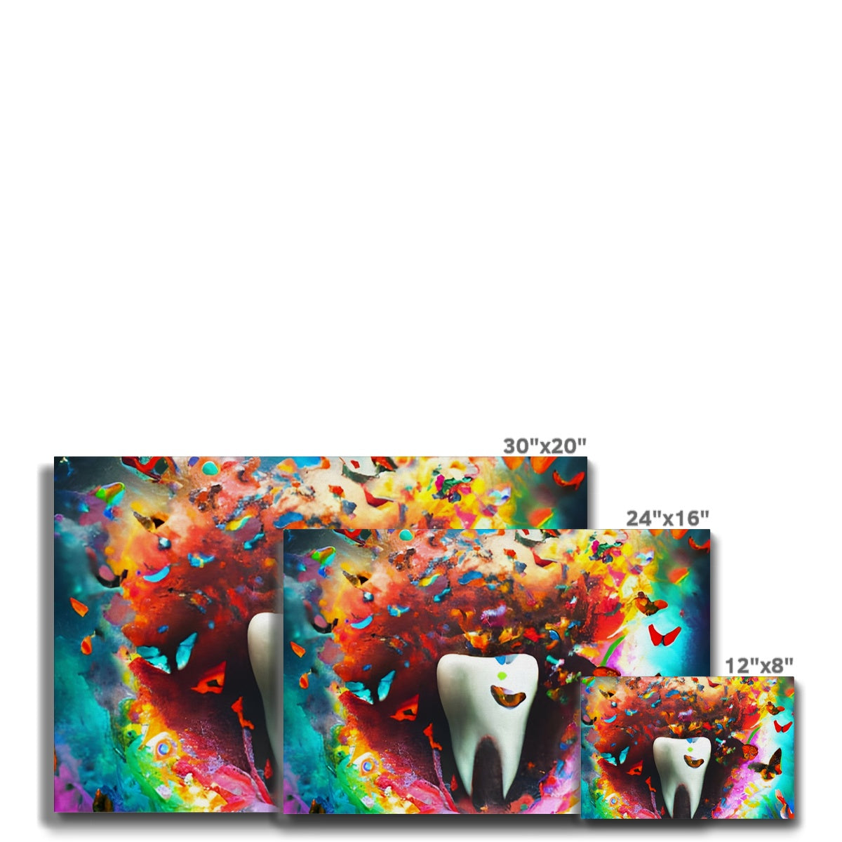 Tooth in Butterfly Storm Eco Canvas Prodigi