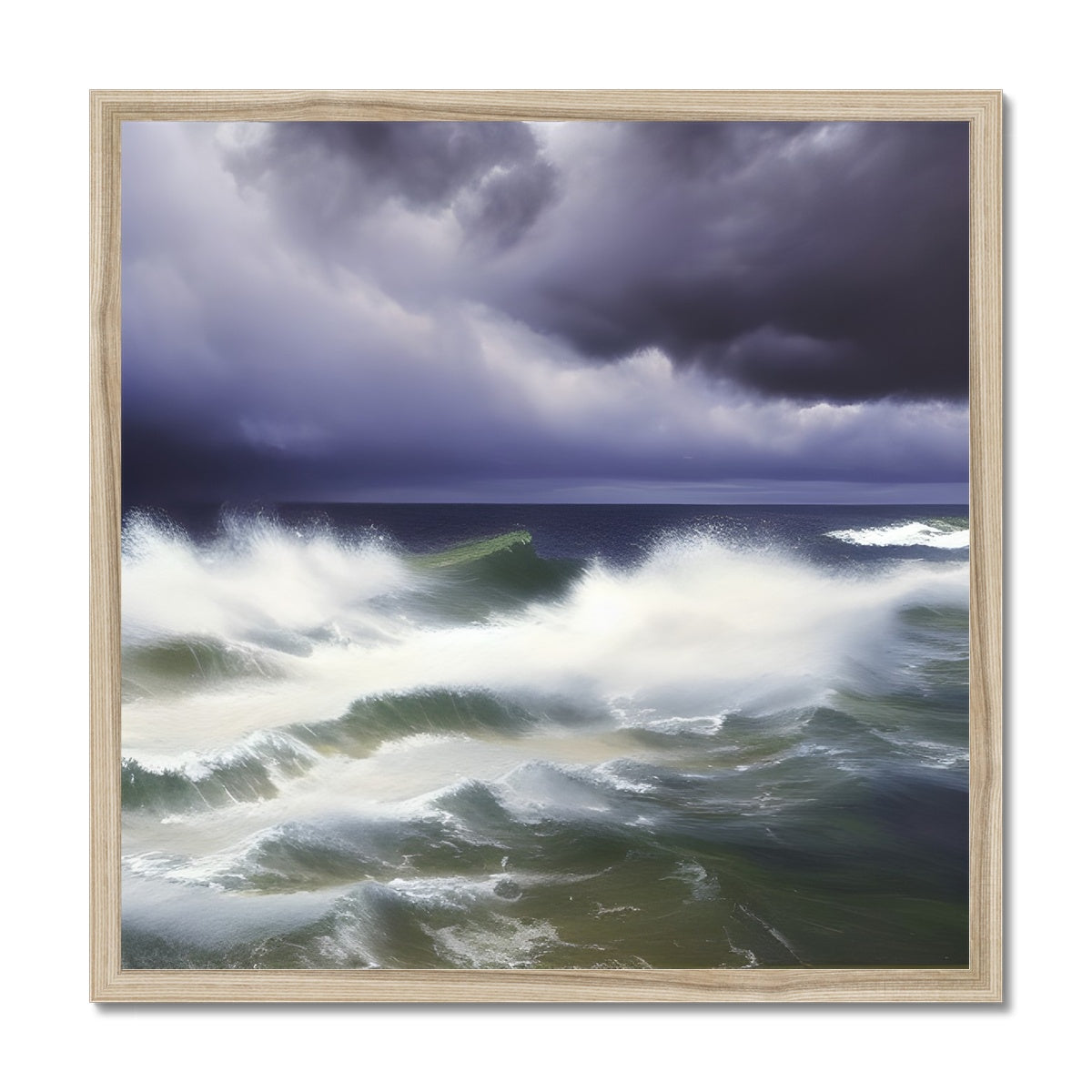 Stormy Sea Framed Print Prodigi