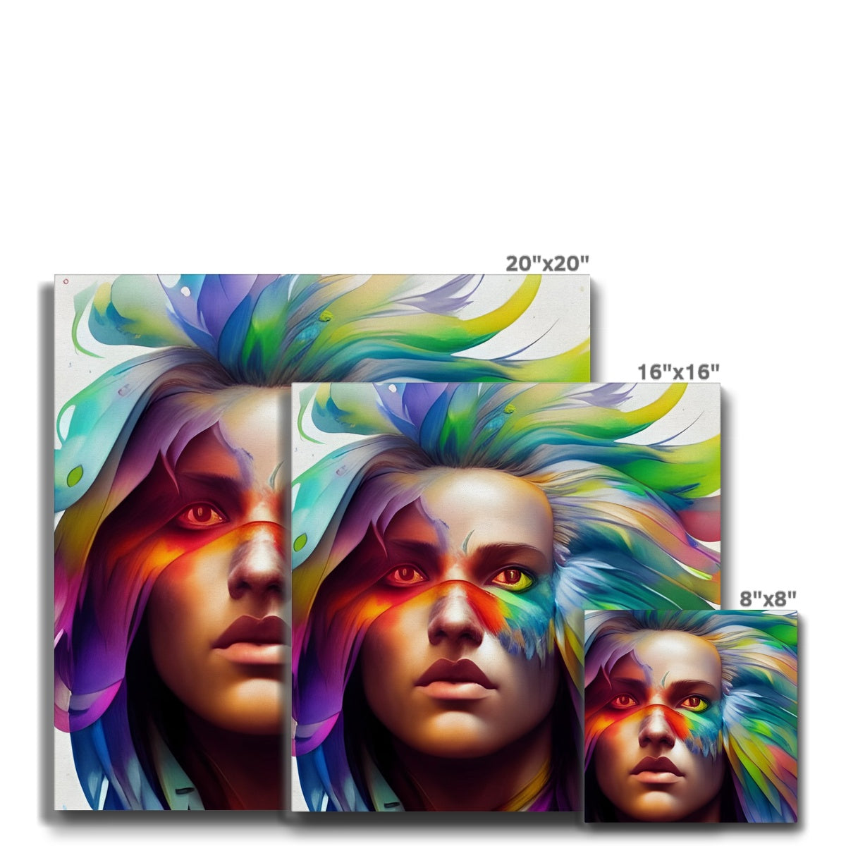 Women Rainbow Eagle Head Eco Canvas Prodigi