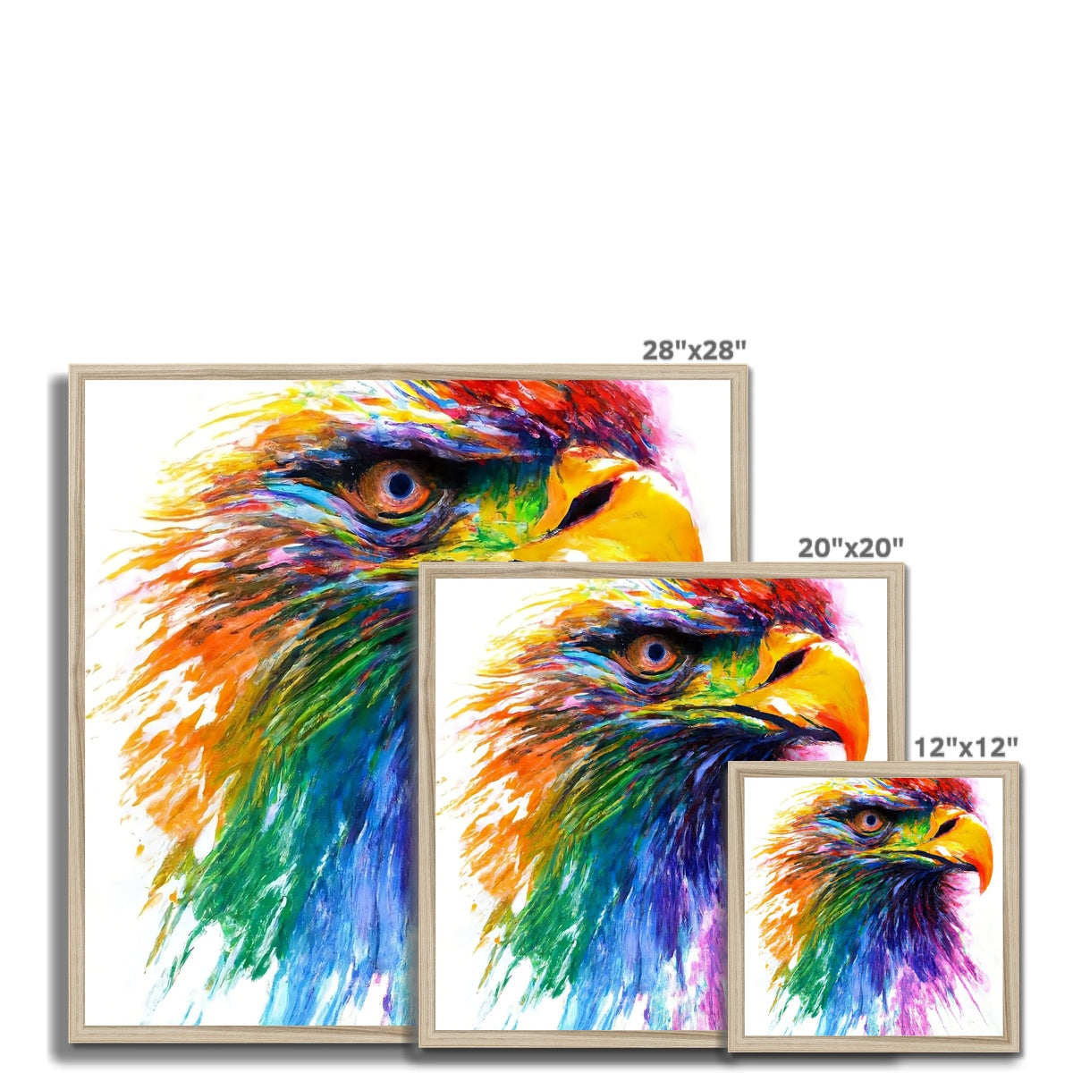 Rainbow Eagle Framed Print Prodigi