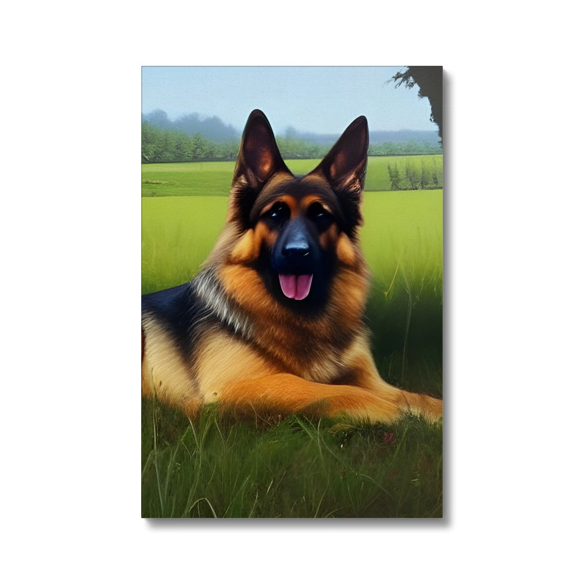 Dog Laying in a Field Eco Canvas Prodigi