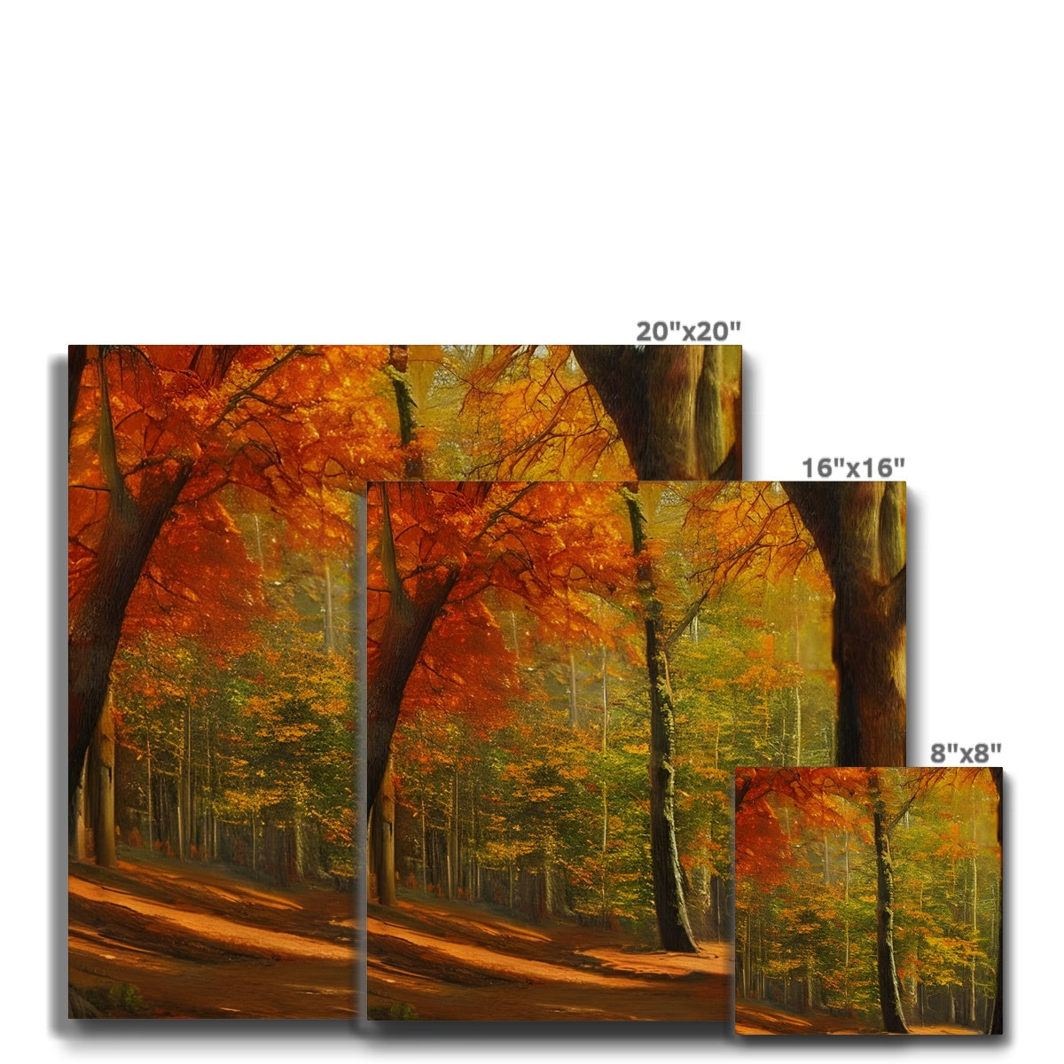 Forest kissed by Autumn  Eco Canvas Prodigi