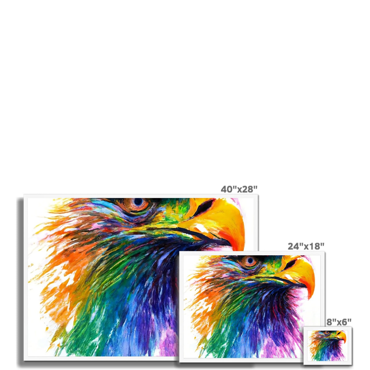 Rainbow Eagle Framed Print Prodigi