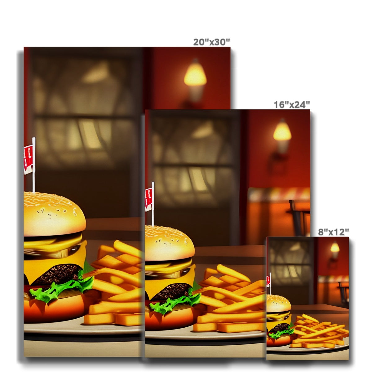 Burger & Fries Combo Eco Canvas Prodigi