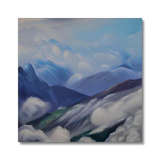 Cloudy Mountains Canvas Prodigi