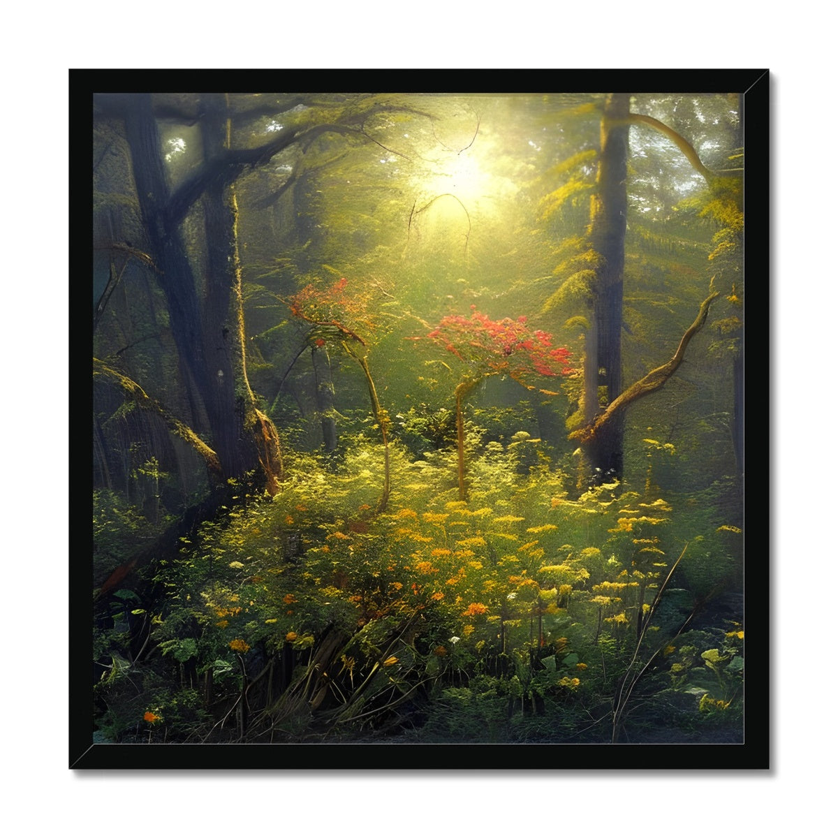 Flower of Hope in the Forest Framed Print Prodigi