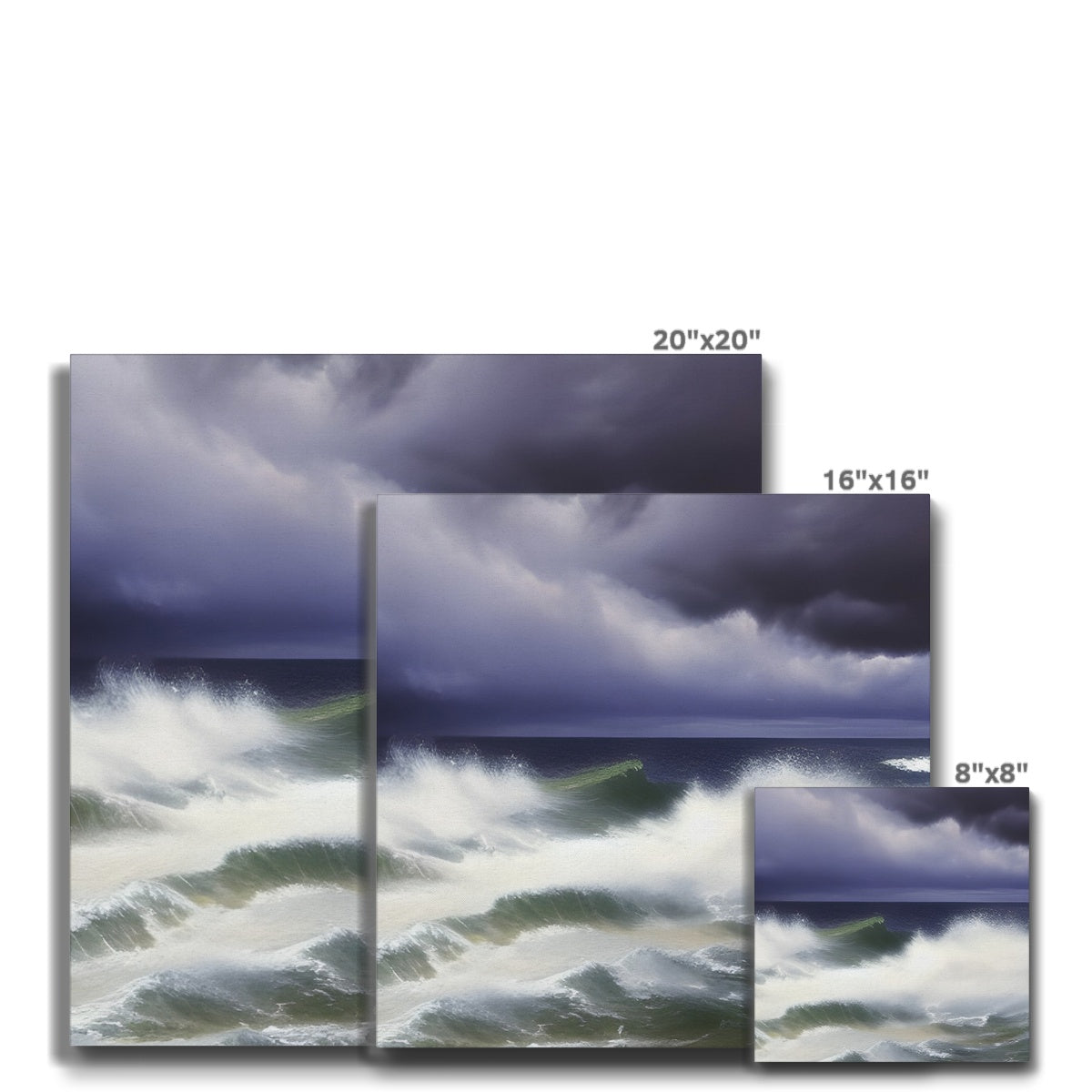 Stormy Sea Eco Canvas Prodigi