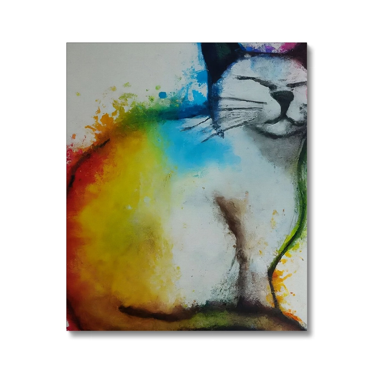 Rainbow Cat Canvas Prodigi