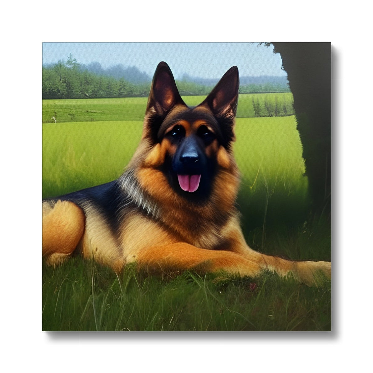 Dog Laying in a Field Eco Canvas Prodigi