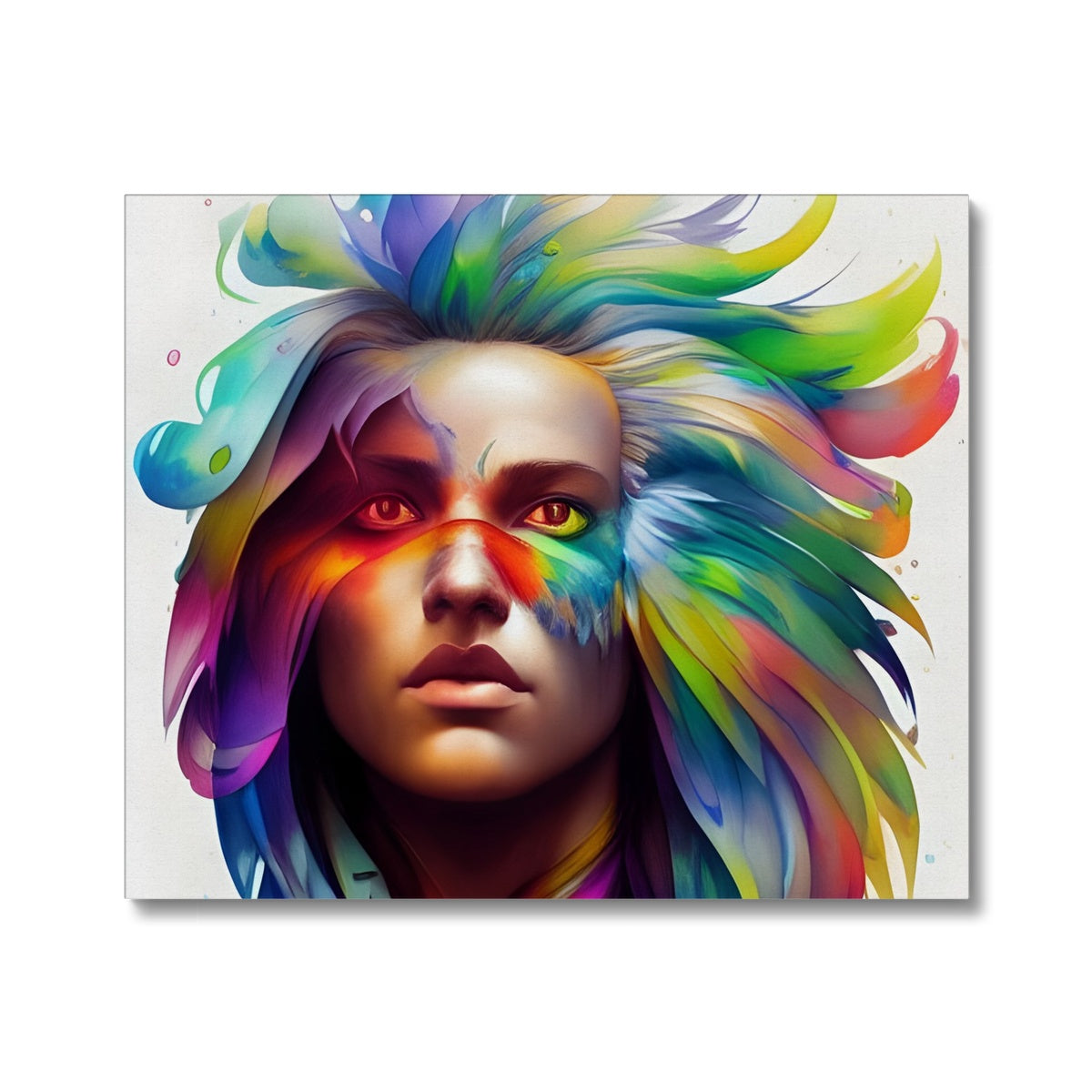 Women Rainbow Eagle Head Canvas Prodigi