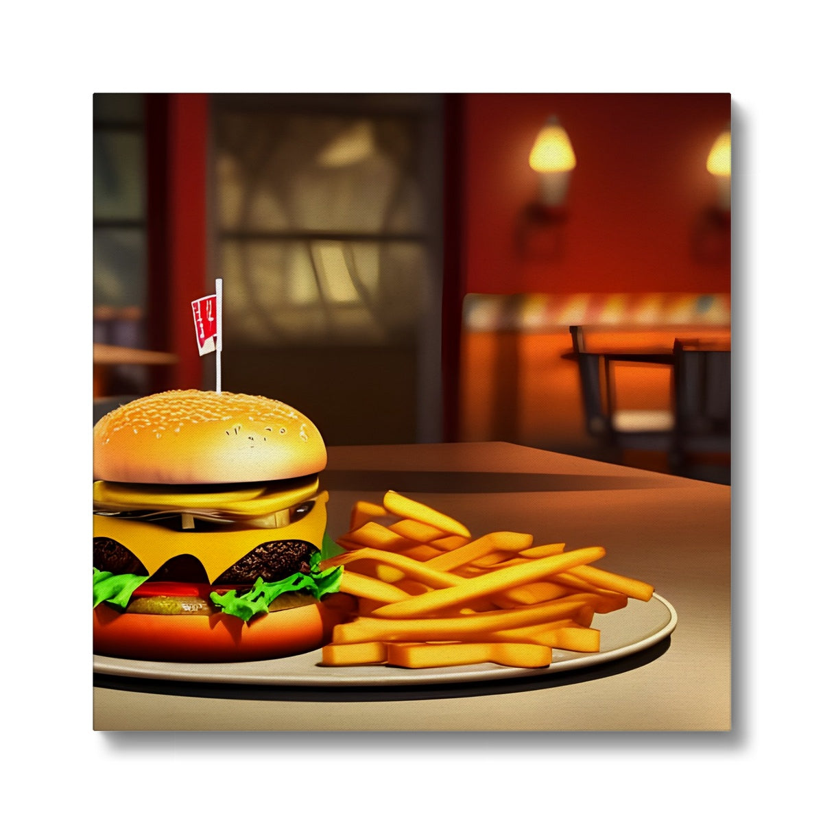 Burger & Fries Combo Eco Canvas Prodigi