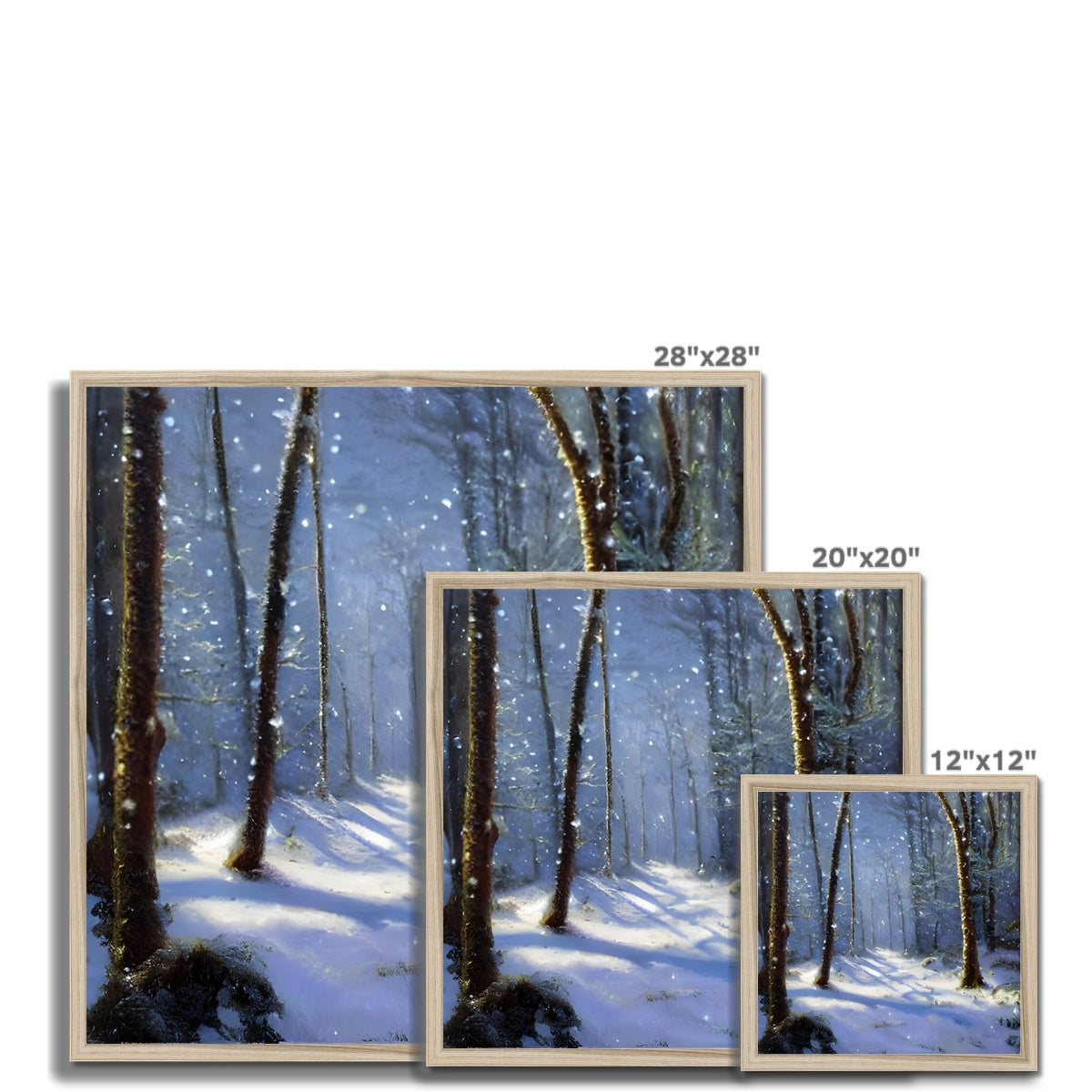 Snowy Forest Framed Print Prodigi