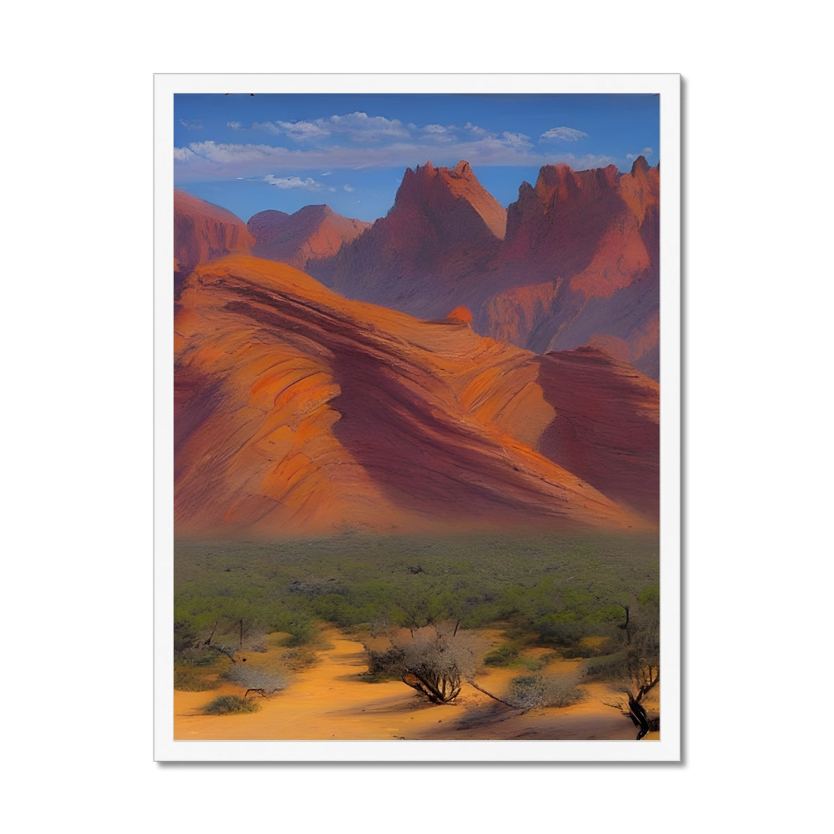 Desert Mountains Framed Print Prodigi