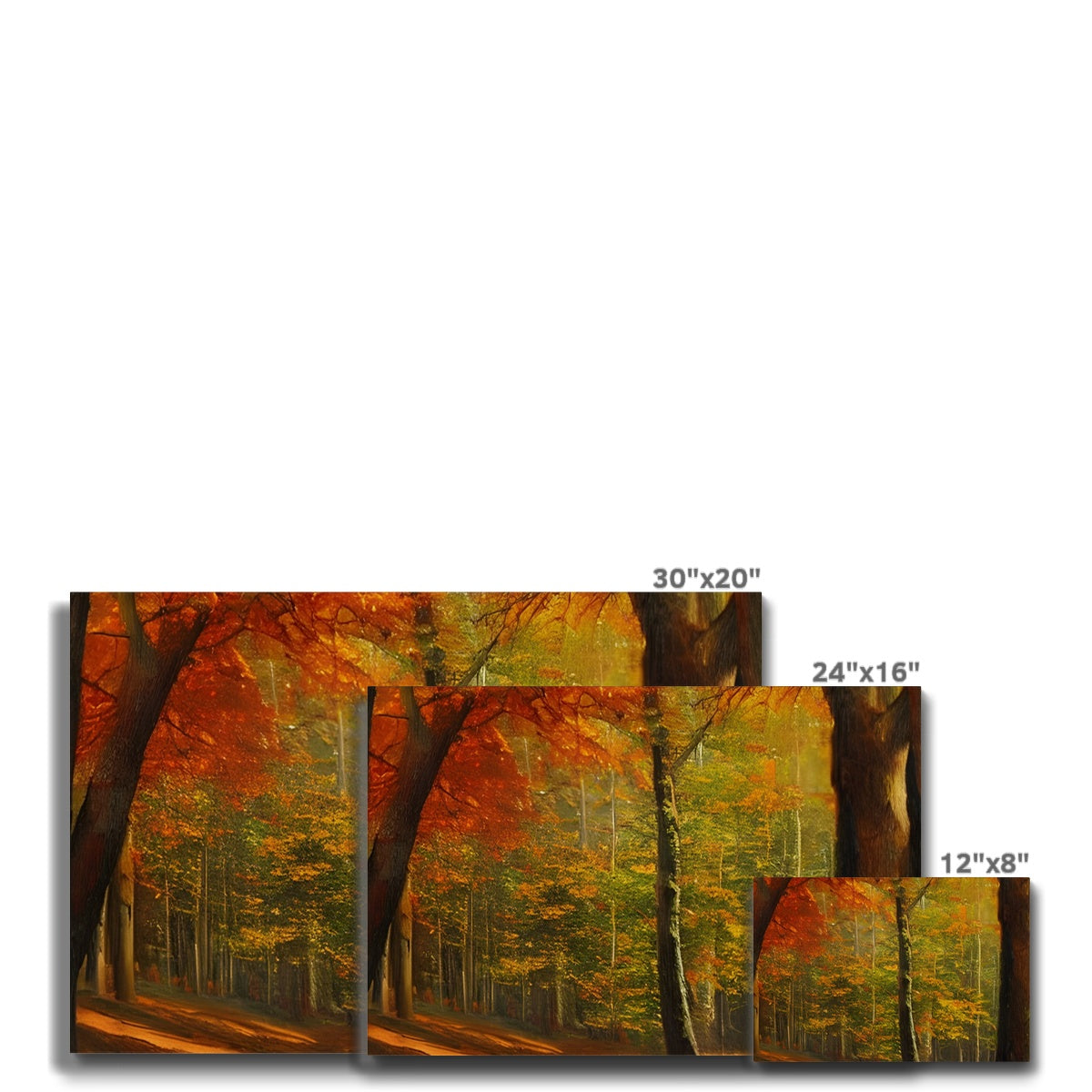 Forest kissed by Autumn  Eco Canvas Prodigi