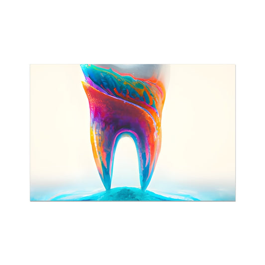 Tooth in Colour Waves Fine Art Print Prodigi