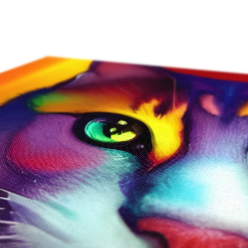 Colorful Cat Eco Canvas Prodigi