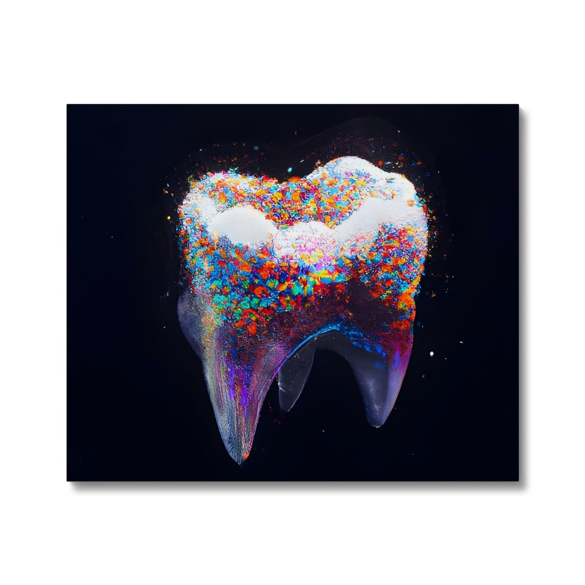 Tooth with Colour Sprinkles Canvas Prodigi