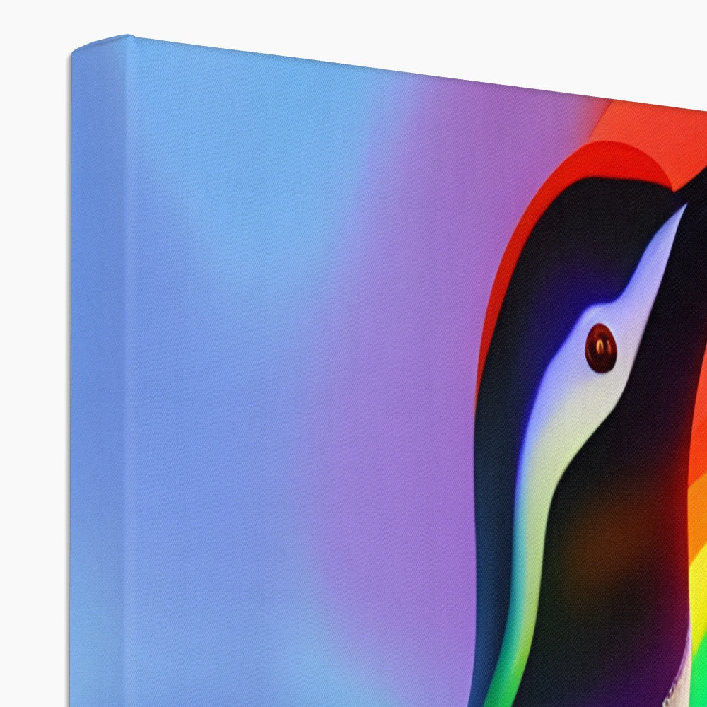 Rainbow Penguin Eco Canvas Prodigi