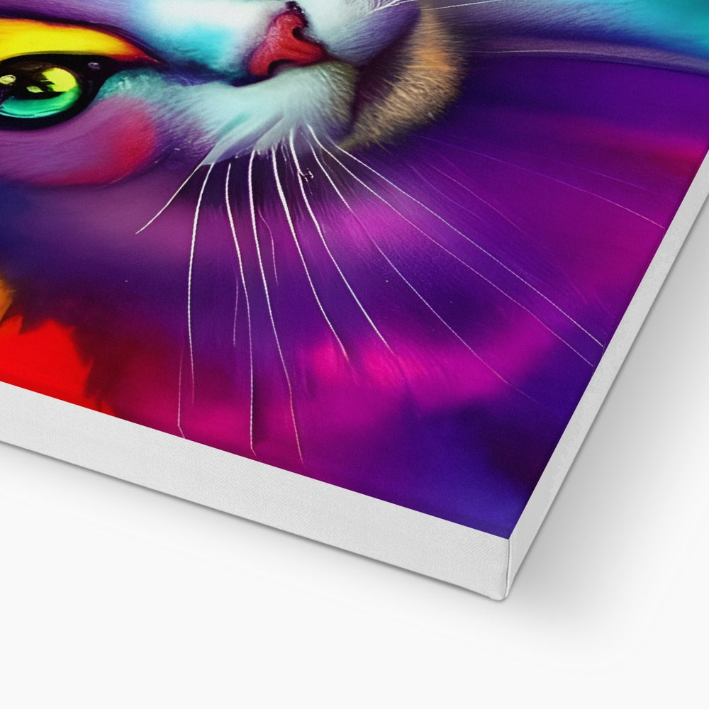 Colorful Cat Eco Canvas Prodigi