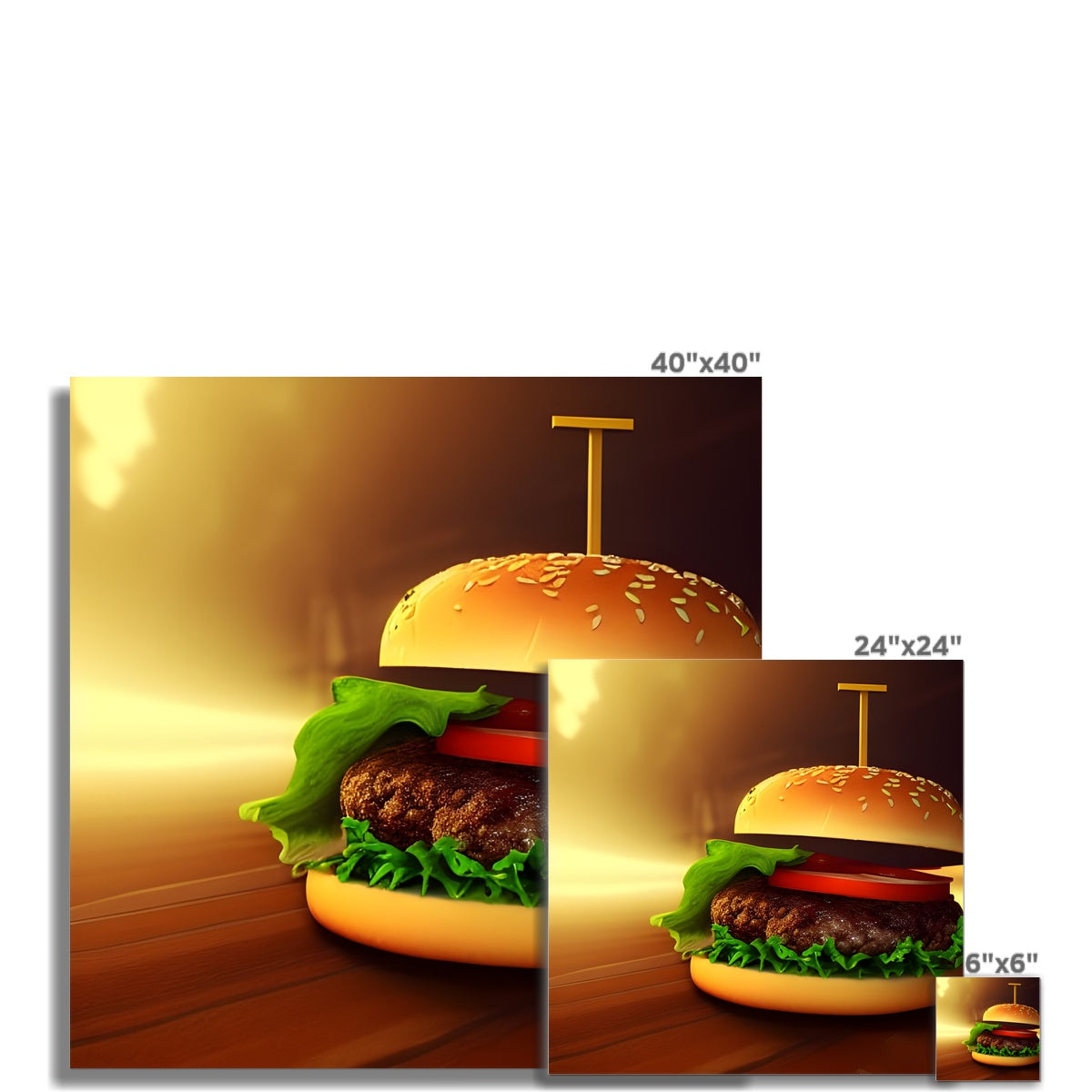 Burger Highlight Fine Art Print Prodigi